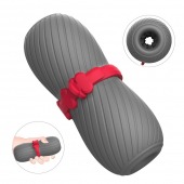 Серый эластичный мастурбатор с утяжкой - S-HANDE - в Бердске купить с доставкой