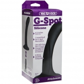 Черная изогнутая насадка Vac-U-Lock G-Spot - 16,5 см. - Doc Johnson - купить с доставкой в Бердске
