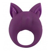 Фиолетовое перезаряжаемое эрекционное кольцо Kitten Kiki - Lola Games - в Бердске купить с доставкой