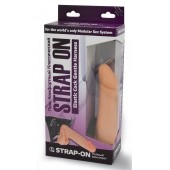 Реалистичный фаллоимитатор на трусиках с плугом - 18,5 см. - LOVETOY (А-Полимер) - купить с доставкой в Бердске