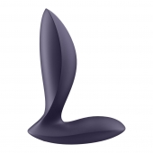 Фиолетовый анальный вибростимулятор Power Plug - Satisfyer - в Бердске купить с доставкой