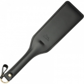 Черная кожаная шлепалка SitaBlack - 30 см. - Sitabella - купить с доставкой в Бердске