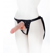 Страпон с поясом Harness - 19 см. - LOVETOY (А-Полимер) - купить с доставкой в Бердске