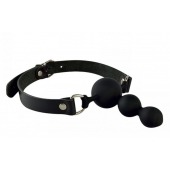 Силиконовый кляп-ёлочка на кожаных ремешках - Sitabella - купить с доставкой в Бердске