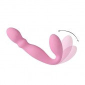 Розовый безремневой вибрострапон - 17,8 см. - SHEQU - купить с доставкой в Бердске