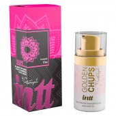 Возбуждающий гель Golden Chups с малиновым ароматом - 17 мл. - INTT - купить с доставкой в Бердске