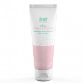 Лубрикант на водной основе Vibe Sensation с клубничным вкусом и легким вибрирующим эффектом - 50 гр. - INTT - купить с доставкой в Бердске