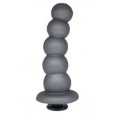 Серая насадка-ёлочка PLATINUM 5,5’’ - 15,5 см. - LOVETOY (А-Полимер) - купить с доставкой в Бердске