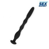Черный силиконовый уретральный стимулятор - 10 см. - Sex Expert - купить с доставкой в Бердске