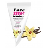 Съедобное согревающее массажное масло Love Me Tender Vanilla с ароматом ванили - 10 мл. - Love to Love - купить с доставкой в Бердске
