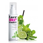 Съедобное согревающее массажное масло Love Me Tender Mojito с ароматом мохито - 100 мл. - Love to Love - купить с доставкой в Бердске