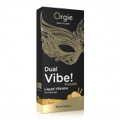 Съедобный гель Dual Vibe Pina Colada с эффектом вибрации и вкусом коктейля пина колада - 15 мл. - ORGIE - купить с доставкой в Бердске