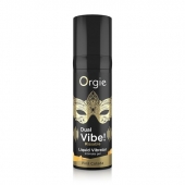 Съедобный гель Dual Vibe Pina Colada с эффектом вибрации и вкусом коктейля пина колада - 15 мл. - ORGIE - купить с доставкой в Бердске