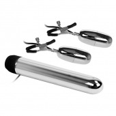 Набор из вибратора и вибростимуляторов для груди - Baile