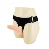 Поясной фаллос на черных трусиках - 15 см. - Baile - купить с доставкой в Бердске