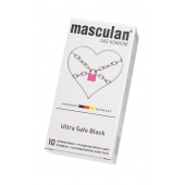 Ультрапрочные презервативы Masculan Ultra Safe Black - 10 шт. - Masculan - купить с доставкой в Бердске