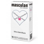 Ультрапрочные презервативы Masculan Ultra Safe Black - 10 шт. - Masculan - купить с доставкой в Бердске