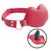 Красный кляп-губки с фаллоимитатором - Notabu - купить с доставкой в Бердске