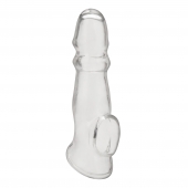 Прозрачная насадка для пениса Girthy Penis Enhancing Sleeve Extension - 17,1 см. - BlueLine - в Бердске купить с доставкой