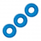 Комплект из трех голубых колец для эрекции 3-Pack Ultra-Stim Stretch Cock Rings - BlueLine - в Бердске купить с доставкой