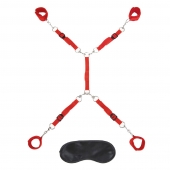 Красная фиксация на матрас Classic Bedspreader - Lux Fetish - купить с доставкой в Бердске