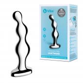 Стальной анальный фаллоимитатор для простаты Stainless Steel Anal Beads - 13 см. - b-Vibe - в Бердске купить с доставкой