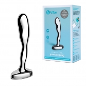 Стальной стимулятор простаты Stainless Steel Prostate Plug - 11,5 см. - b-Vibe - в Бердске купить с доставкой
