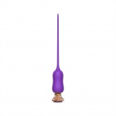 Фиолетовый тонкий стимулятор Nipple Vibrator - 23 см. - I-MOON - купить с доставкой в Бердске