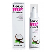 Съедобное согревающее массажное масло Love Me Tender Cocos с ароматом кокоса - 100 мл. - Love to Love - купить с доставкой в Бердске