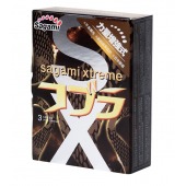 Суженные к основанию презервативы Sagami Xtreme COBRA - 3 шт. - Sagami - купить с доставкой в Бердске