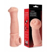 Телесная фантазийная насадка на член Cock Sleeve Size L - KOKOS - в Бердске купить с доставкой