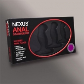 Набор из 3 массажеров простаты чёрного цвета NEXUS ANAL STARTER KIT - Nexus Range - в Бердске купить с доставкой