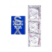 Розовые презервативы Sagami Xtreme FEEL FIT 3D - 3 шт. - Sagami - купить с доставкой в Бердске