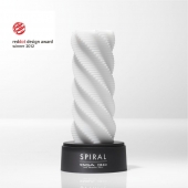 Белый 3D мастурбатор SPIRAL - Tenga - в Бердске купить с доставкой