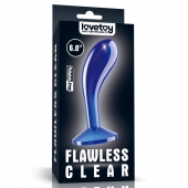 Синяя анальная втулка Flawless Clear Prostate Plug 6.0 - 15 см. - Lovetoy - в Бердске купить с доставкой