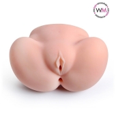 Реалистичный мастурбатор с двумя функциональными отверстиями - Erowoman-Eroman - в Бердске купить с доставкой