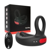 Черное эрекционное виброкольцо Cock Ring с пультом ДУ - I-MOON - в Бердске купить с доставкой