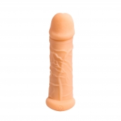 Телесный фаллоудлинитель Extra Size Bubbles - 15,5 см. - Lola Games - в Бердске купить с доставкой