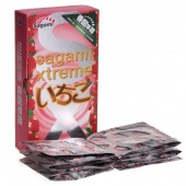 Презервативы Sagami Xtreme Strawberry c ароматом клубники - 10 шт. - Sagami - купить с доставкой в Бердске