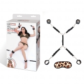 Леопардовая фиксация на матрас для рук и ног Classic Bedspreader - Lux Fetish - купить с доставкой в Бердске