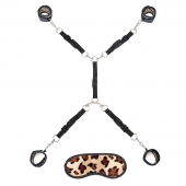 Леопардовая фиксация на матрас для рук и ног Classic Bedspreader - Lux Fetish - купить с доставкой в Бердске