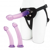 Тренировочный набор с тремя насадками Pegging Training Set - Lux Fetish - купить с доставкой в Бердске