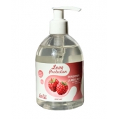 Лубрикант на водной основе Love Protection Raspberry с ароматом малины - 300 мл. - Lola Games - купить с доставкой в Бердске