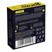 Презервативы анатомической формы с точечной и ребристой структурой Ganzo Extase - 3 шт. - Ganzo - купить с доставкой в Бердске