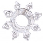 Прозрачное гелевое эрекционное кольцо-звезда - Toyfa Basic - в Бердске купить с доставкой