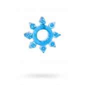 Голубая гелевая насадка-звезда - Toyfa Basic - в Бердске купить с доставкой