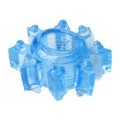 Голубая гелевая насадка-звезда - Toyfa Basic - в Бердске купить с доставкой