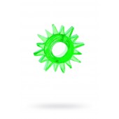Зеленое эрекционное кольцо-солнце - Toyfa Basic - в Бердске купить с доставкой
