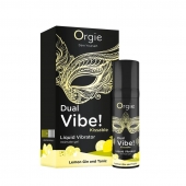 Съедобный жидкий вибратор Dual Vibe! со вкусом лимонного джина с тоником - 15 мл. - ORGIE - купить с доставкой в Бердске