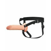 Полый страпон на ремнях 8’’ Hollow Silicone Strap-on - Pipedream - купить с доставкой в Бердске